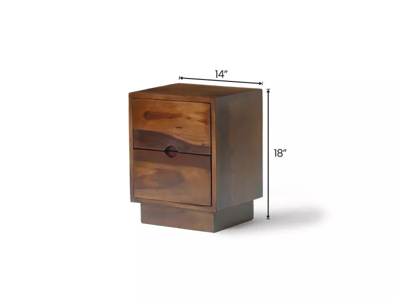 Alexa Solid Wood Bedside Table