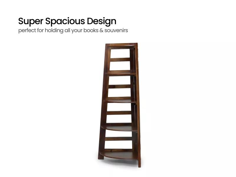 Belle Solid Wood Bookshelf