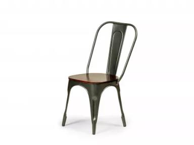 Daisy Chair   Metal Frame and Wooden Top