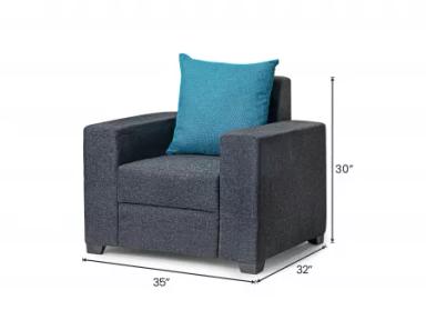 Hugo Upholstered Sofa Set in Livid Color