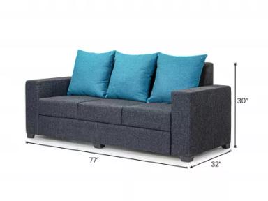 Hugo Upholstered Sofa Set in Livid Color