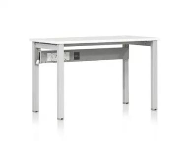 Power Engineered Wood Office Table in White Color