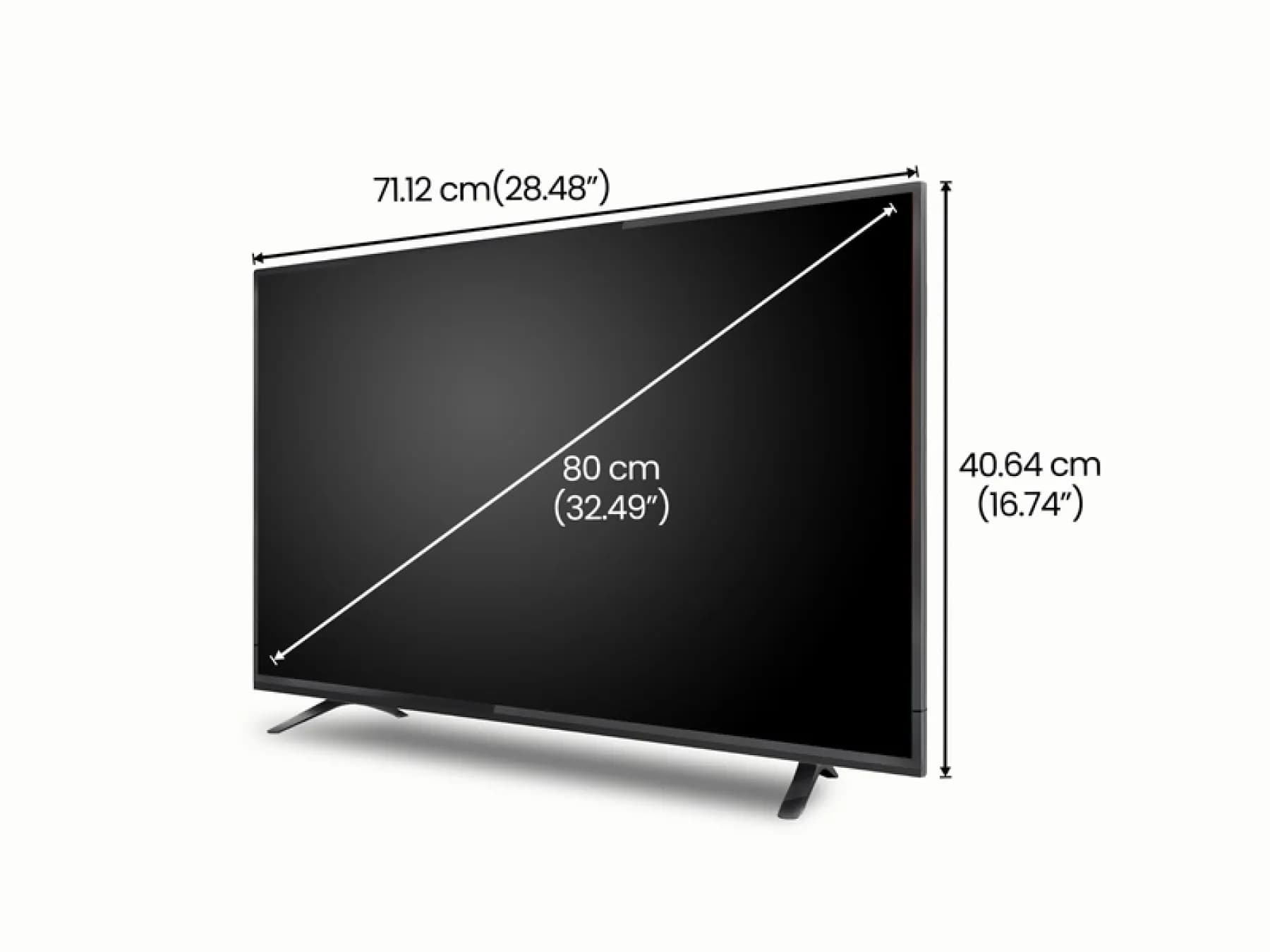 32 Inches TV with Media Streaming Device
