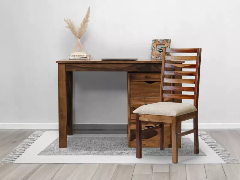 Alexa Study Table with Wooden Chair