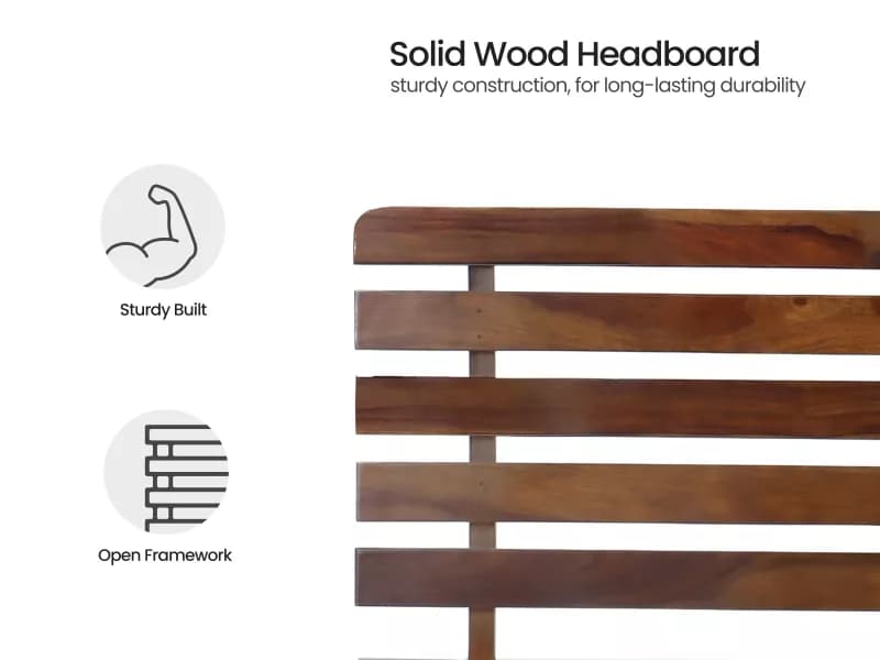 Alexa Solid Wood Single Bed ( 72 x 36 Inches)