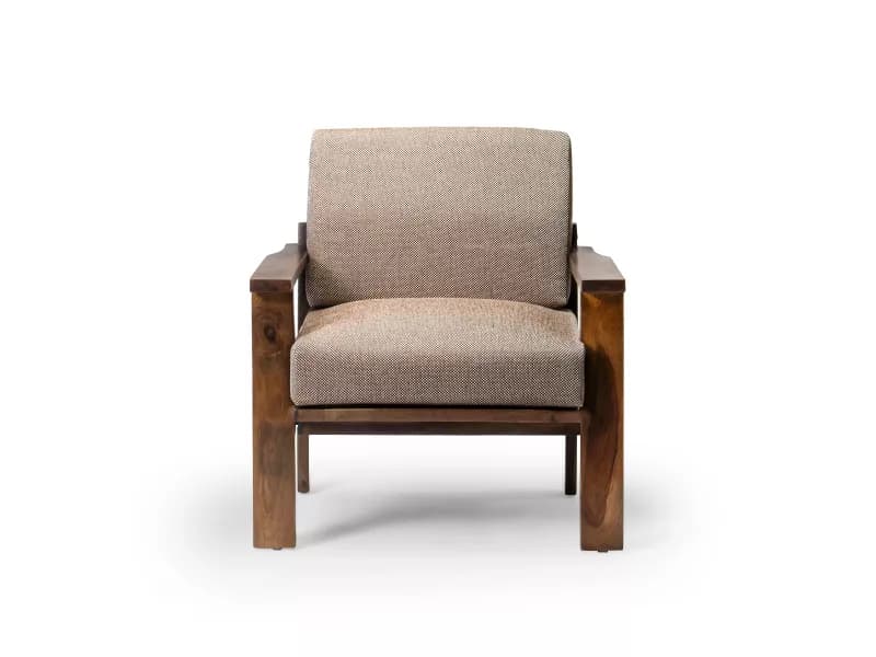 Athena Wooden Single Seater Sofa