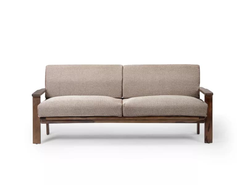 Athena Wooden Sofa   3 Seater