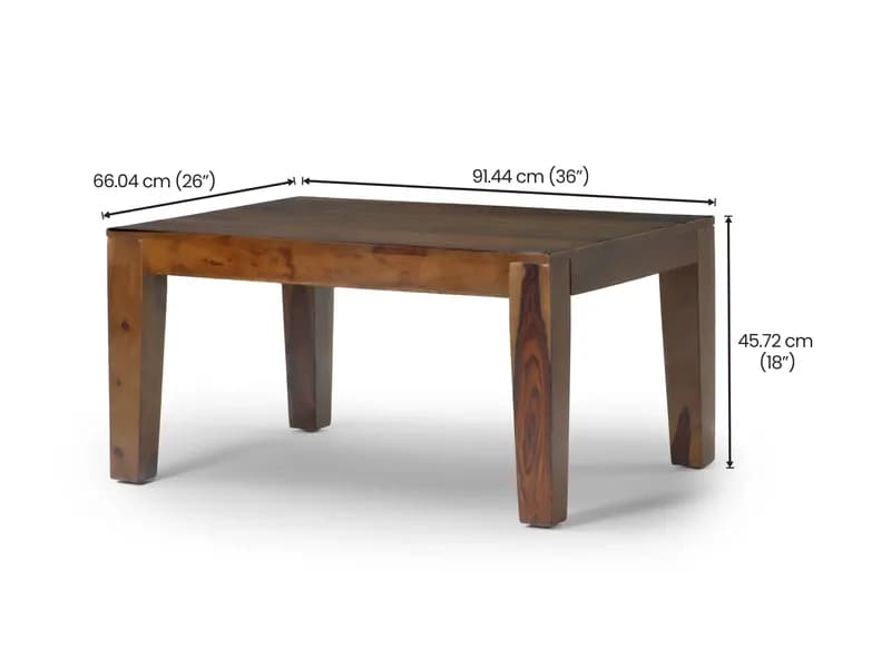 Athena Solid Wood Coffee Table