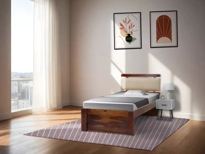 Belle Solid Wood Single Bed