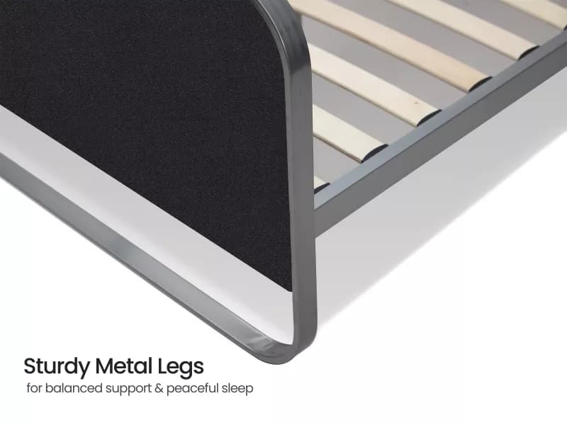 Chloe King Size Double Bed in Black Color