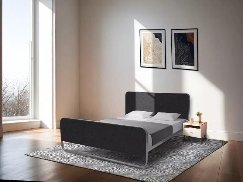 Chloe Queen Size Double Bed in Black Color