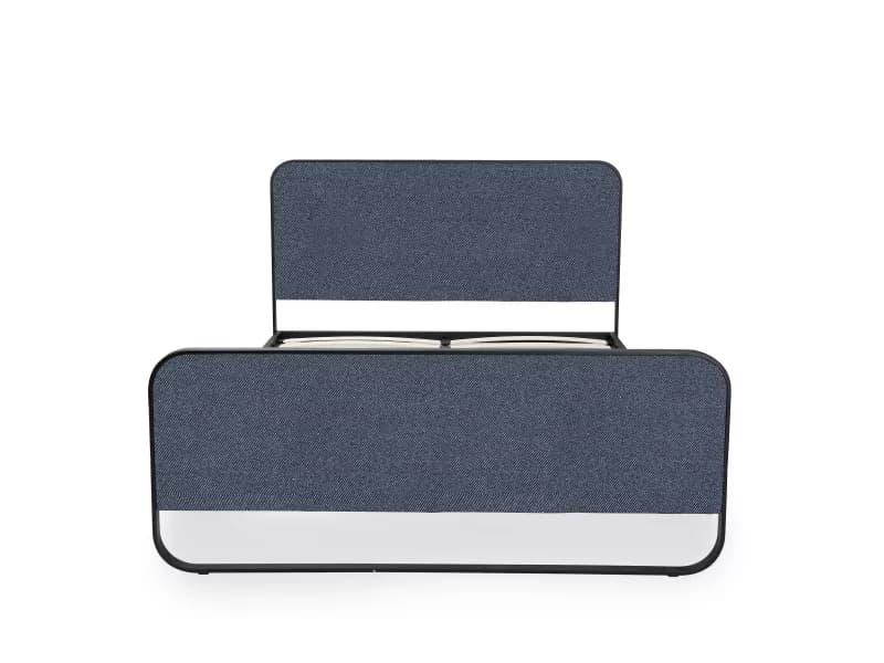 Chloe Queen Size Double Bed in Grey Color