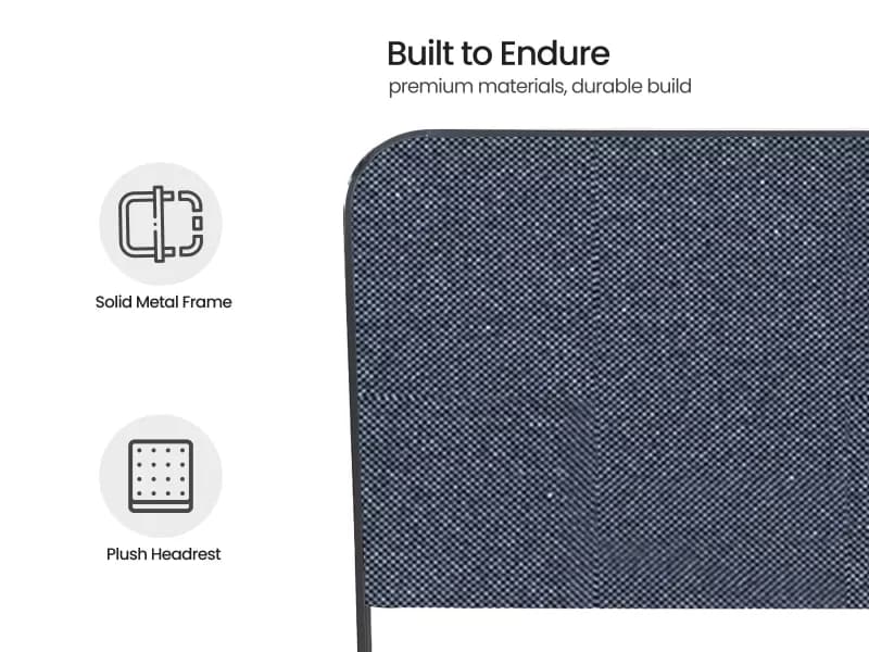 Chloe Queen Size Double Bed in Grey Color