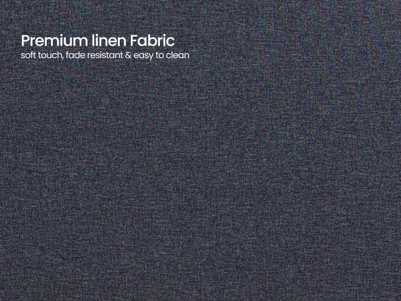 Chloe Queen Size Double Bed in Grey Color