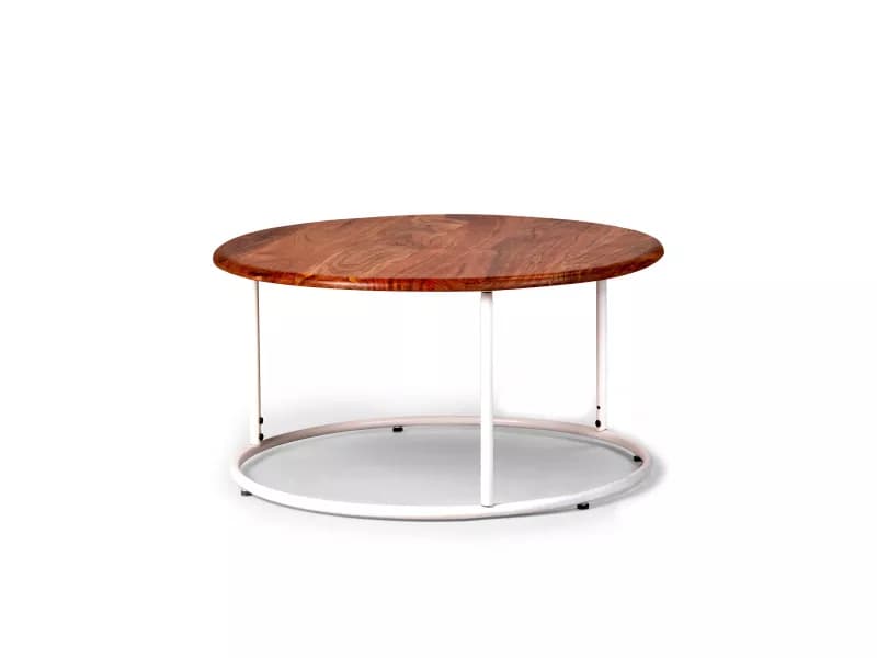 Clara Centre Table with Metal Frame and Wooden Top