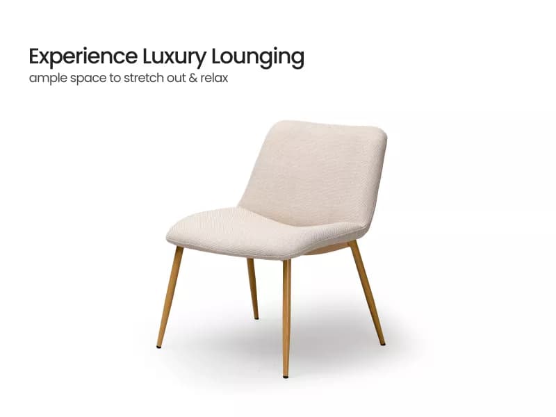 Cooper Lounge Chair in Beige Color