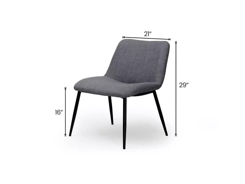 Cooper Lounge Chair in Grey Color