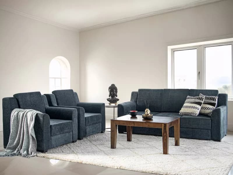 Erica Upholstered 5 Seater Sofa Set