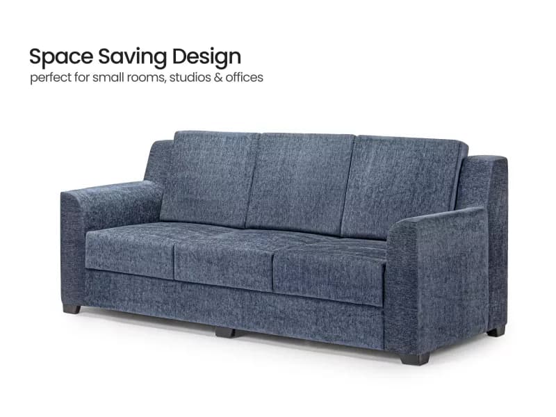 Erica Upholstered 3 Seater Sofa in Livid Color