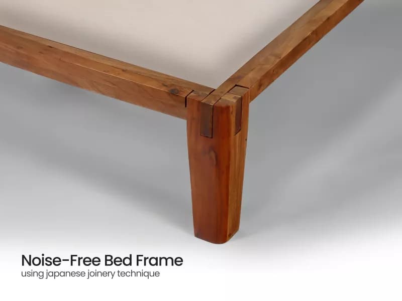 Jade Solid Wood Queen Size Double Bed