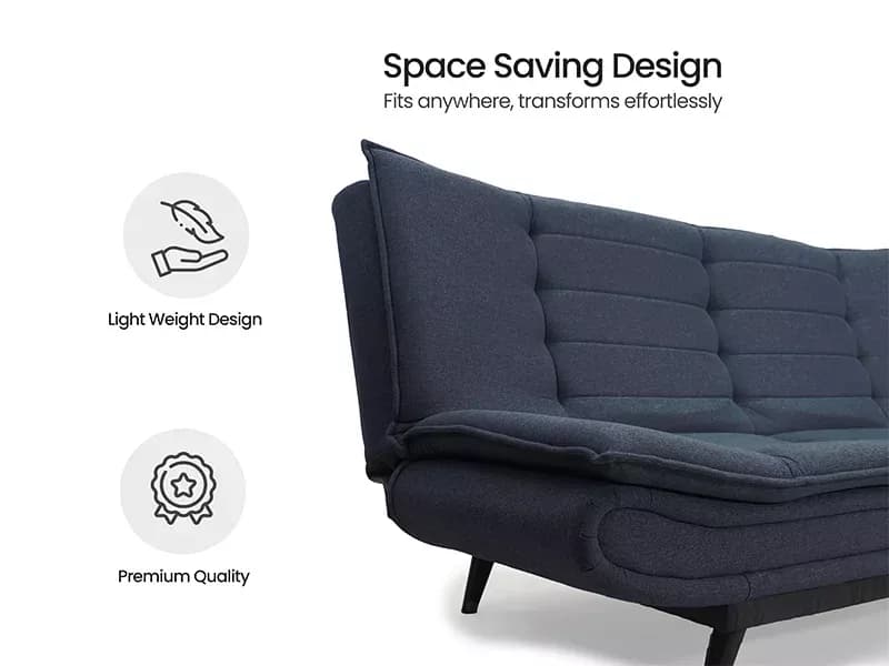 Oasis Sofa Cum Bed in Navy Blue