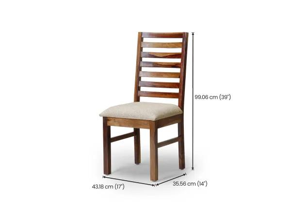 Alexa 4 Seater Dining Table with 4 Wooden Chairs