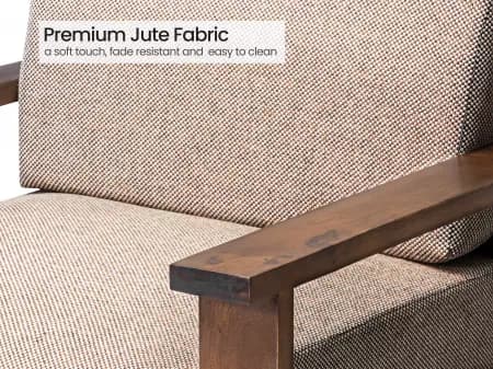 Athena Wooden Sofa   3 Seater