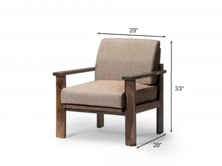 Athena Wooden Single Seater Sofa