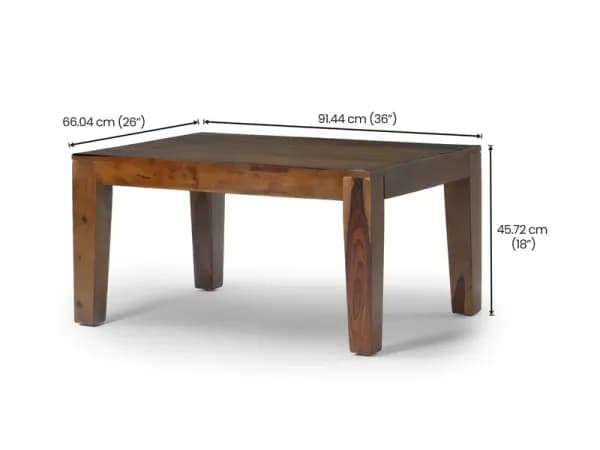 Athena Solid Wood Coffee Table