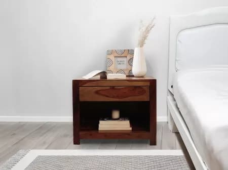 Belle Solid Wood Bedside Table