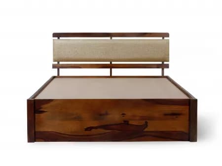 Belle Solid Wood Queen Size Double Bed