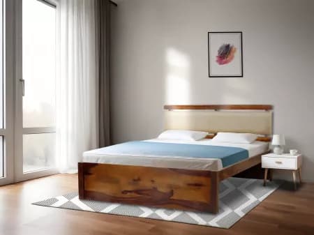 Belle Solid Wood Queen Size Double Bed