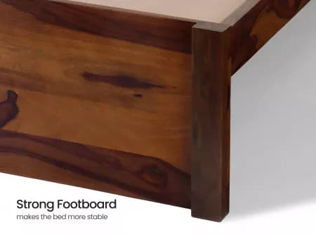 Belle Solid Wood Queen Size Double Bed