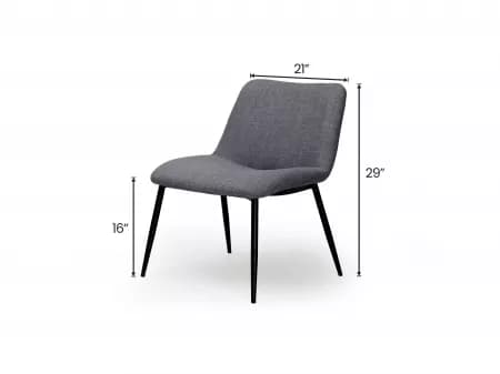 Cooper Lounge Chair in Grey Color