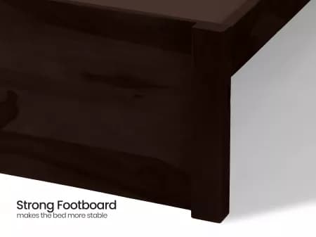 Crest Solid Wood Queen Size Double Bed