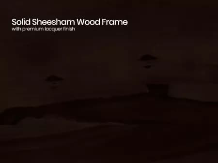 Crest Solid Wood Queen Size Double Bed