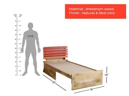 Erica Solid Wood Single Bed