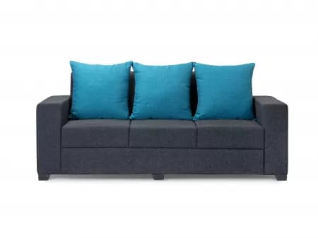 Hugo Upholstered 3 Seater Sofa in Livid Color